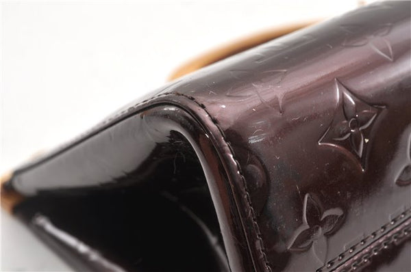 Auth Louis Vuitton Vernis Roxbury Drive 2Way Hand Bag Wine Red M91995 LV 8715F