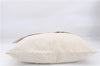 Authentic HERMES Clutch Hand Bag Purse Cotton Ivory 8716D