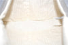 Authentic HERMES Clutch Hand Bag Purse Cotton Ivory 8716D