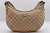 Auth GUCCI Sherry Line Shoulder Cross Bag GG Canvas Leather 181092 Beige 8718C