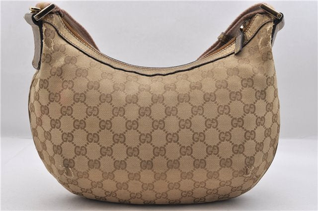 Auth GUCCI Sherry Line Shoulder Cross Bag GG Canvas Leather 181092 Beige 8718C