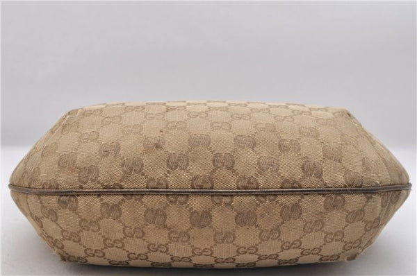 Auth GUCCI Sherry Line Shoulder Cross Bag GG Canvas Leather 181092 Beige 8718C