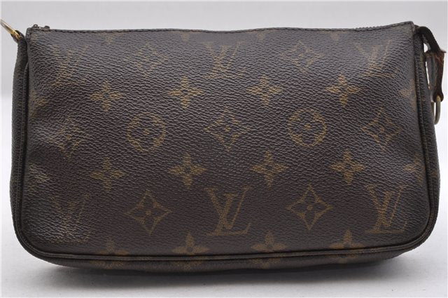 Authentic LOUIS VUITTON Monogram Pochette Accessoires Pouch M51980 LV Junk 8719C