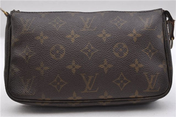 Authentic LOUIS VUITTON Monogram Pochette Accessoires Pouch M51980 LV Junk 8719C