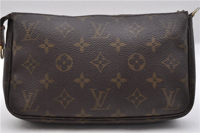 Authentic LOUIS VUITTON Monogram Pochette Accessoires Pouch M51980 LV Junk 8719C