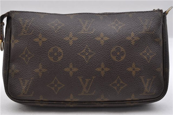 Authentic LOUIS VUITTON Monogram Pochette Accessoires Pouch M51980 LV Junk 8719C