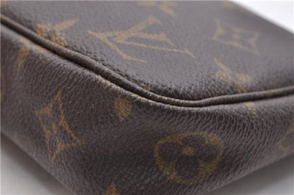 Authentic LOUIS VUITTON Monogram Pochette Accessoires Pouch M51980 LV Junk 8719C