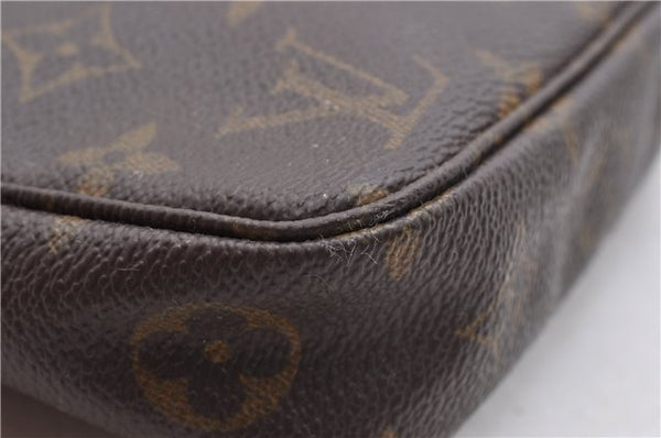 Authentic LOUIS VUITTON Monogram Pochette Accessoires Pouch M51980 LV Junk 8719C