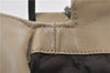 Authentic GUCCI Bamboo 2Way Shoulder Hand Bag Leather 0011577 Beige 8720C