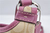 Authentic COACH Signature Shoulder Cross Body Bag PVC Leather F15704 Beige 8721F