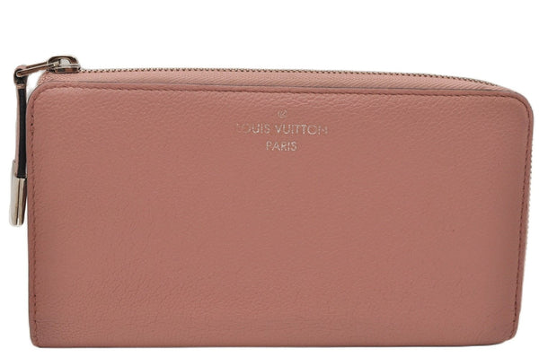 Authentic Louis Vuitton Parnassea Portefeuille Comet Wallet Pink M60148 LV 8726E