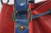 Authentic Louis Vuitton Epi Noe Bi-color Red x Blue M44084 Drawstring Bag 8732F