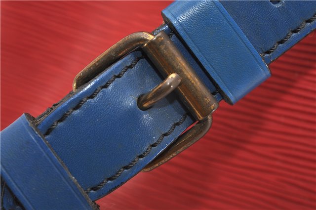 Authentic Louis Vuitton Epi Noe Bi-color Red x Blue M44084 Drawstring Bag 8732F