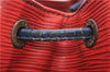 Authentic Louis Vuitton Epi Noe Bi-color Red x Blue M44084 Drawstring Bag 8732F