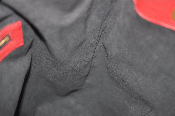 Authentic Louis Vuitton Epi Noe Bi-color Red x Blue M44084 Drawstring Bag 8732F