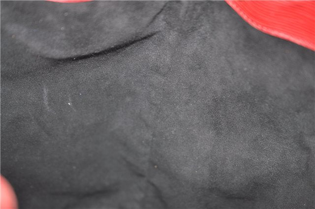 Authentic Louis Vuitton Epi Noe Bi-color Red x Blue M44084 Drawstring Bag 8732F