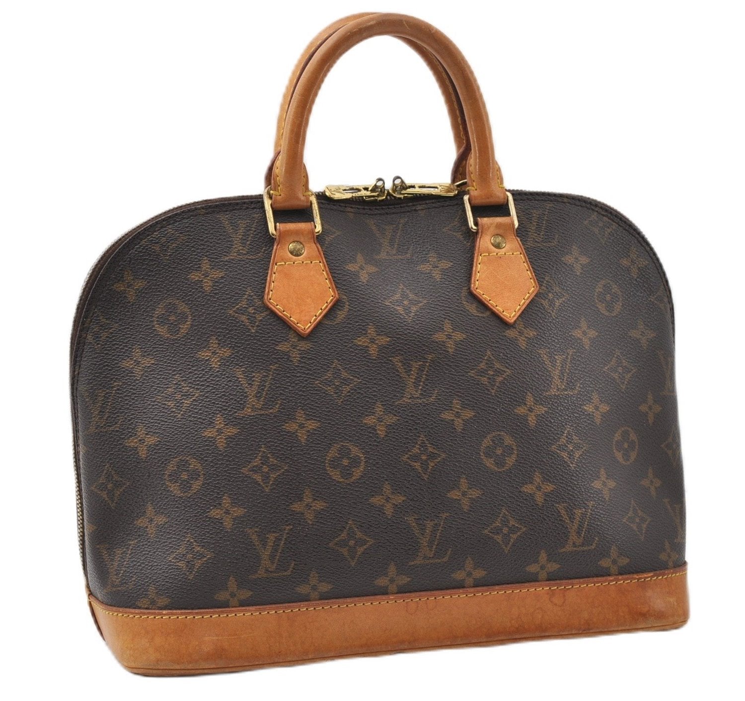 Authentic Louis Vuitton Monogram Alma Hand Bag Purse M51130 LV 8734F