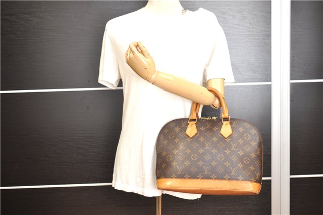 Authentic Louis Vuitton Monogram Alma Hand Bag Purse M51130 LV 8734F