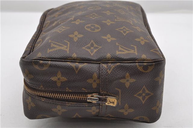 Auth Louis Vuitton Monogram Trousse Toilette 28 Clutch Hand Bag M47522 LV 8735F