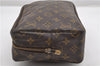 Auth Louis Vuitton Monogram Trousse Toilette 28 Clutch Hand Bag M47522 LV 8735F