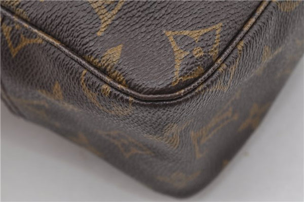 Auth Louis Vuitton Monogram Trousse Toilette 28 Clutch Hand Bag M47522 LV 8735F
