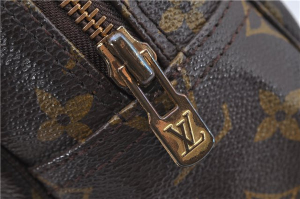 Auth Louis Vuitton Monogram Trousse Toilette 28 Clutch Hand Bag M47522 LV 8735F