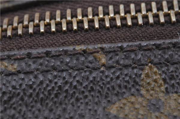 Auth Louis Vuitton Monogram Trousse Toilette 28 Clutch Hand Bag M47522 LV 8735F