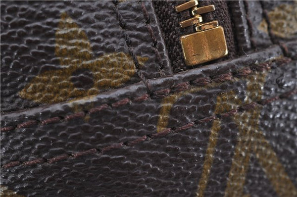 Auth Louis Vuitton Monogram Trousse Toilette 28 Clutch Hand Bag M47522 LV 8735F