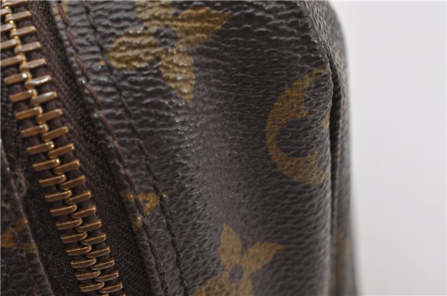 Auth Louis Vuitton Monogram Trousse Toilette 28 Clutch Hand Bag M47522 LV 8735F