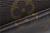 Auth Louis Vuitton Monogram Trousse Toilette 28 Clutch Hand Bag M47522 LV 8735F