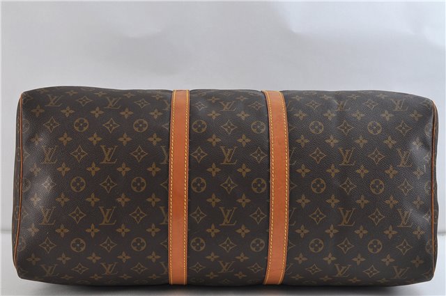 Authentic LOUIS VUITTON Monogram Keepall 55 Boston Bag M41424 LV 8736B