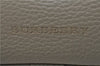 Authentic BURBERRY Vintage Leather Shoulder Cross Body Bag Gray 8741D