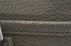 Authentic BURBERRY Vintage Leather Shoulder Cross Body Bag Gray 8741D