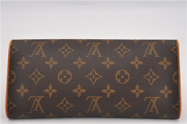 Authentic Louis Vuitton Monogram Pochette Twin GM Shoulder Bag M51852 LV 8741F