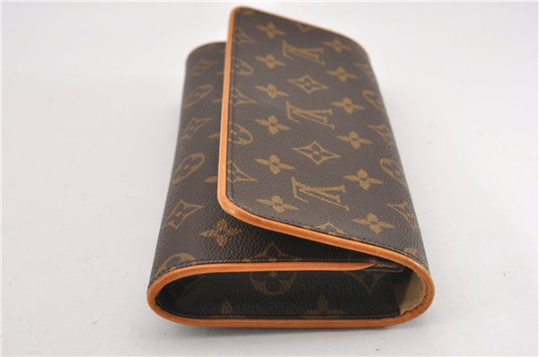 Authentic Louis Vuitton Monogram Pochette Twin GM Shoulder Bag M51852 LV 8741F