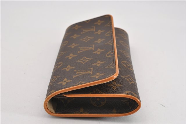 Authentic Louis Vuitton Monogram Pochette Twin GM Shoulder Bag M51852 LV 8741F