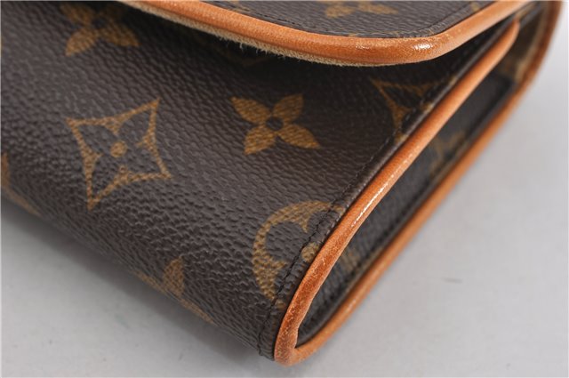 Authentic Louis Vuitton Monogram Pochette Twin GM Shoulder Bag M51852 LV 8741F