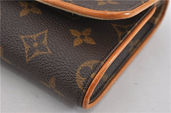 Authentic Louis Vuitton Monogram Pochette Twin GM Shoulder Bag M51852 LV 8741F