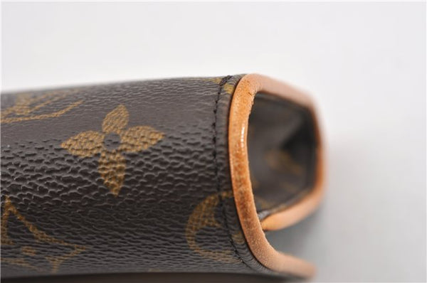 Authentic Louis Vuitton Monogram Pochette Twin GM Shoulder Bag M51852 LV 8741F