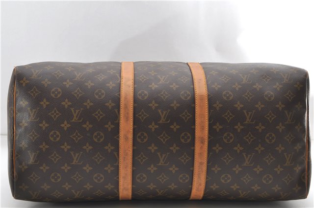 Authentic Louis Vuitton Monogram Keepall 55 Travel Boston Bag M41424 LV 8745D