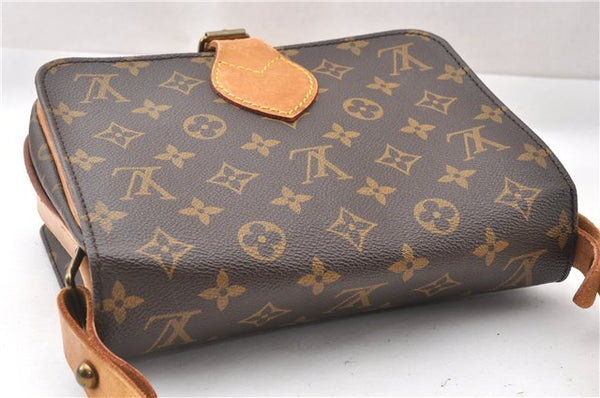 Authentic Louis Vuitton Monogram Cartouchiere MM M51253 Shoulder Cross Bag 8745F