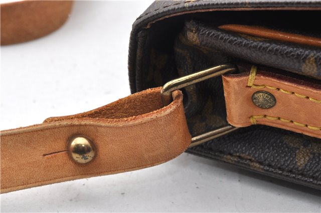 Authentic Louis Vuitton Monogram Cartouchiere MM M51253 Shoulder Cross Bag 8745F