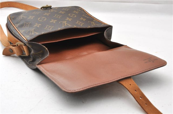 Authentic Louis Vuitton Monogram Cartouchiere MM M51253 Shoulder Cross Bag 8745F