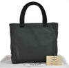 Authentic PRADA TESSUTO PLEX Plastic Nylon Hand Bag Purse B8364 Green 8747C