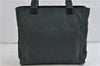 Authentic PRADA TESSUTO PLEX Plastic Nylon Hand Bag Purse B8364 Green 8747C