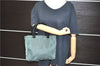 Authentic PRADA TESSUTO PLEX Plastic Nylon Hand Bag Purse B8364 Green 8747C