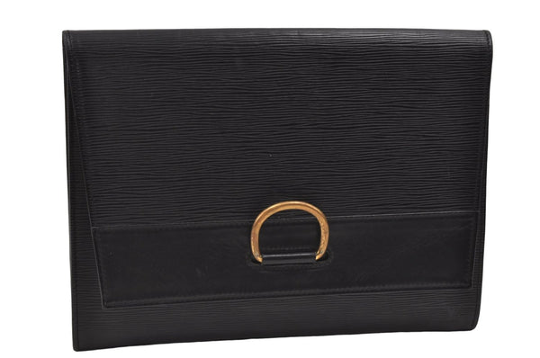 Authentic Louis Vuitton Epi Iena 32 Clutch Bag Black M52722 LV 8748D