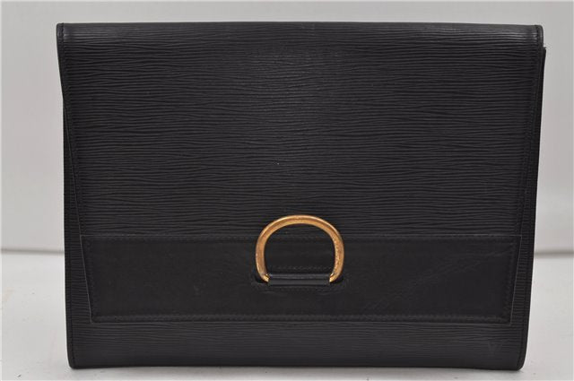 Authentic Louis Vuitton Epi Iena 32 Clutch Bag Black M52722 LV 8748D