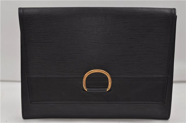 Authentic Louis Vuitton Epi Iena 32 Clutch Bag Black M52722 LV 8748D