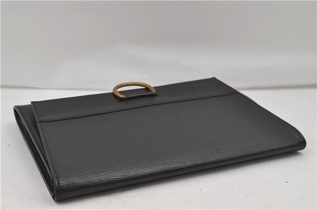 Authentic Louis Vuitton Epi Iena 32 Clutch Bag Black M52722 LV 8748D